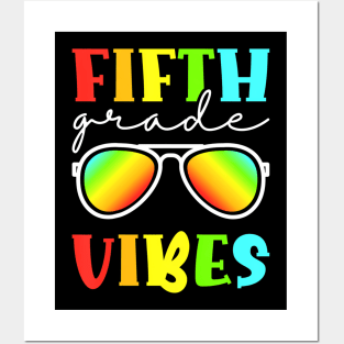 Kids Fifth Grade Vibes Cool 5Th Grade Back To School Posters and Art